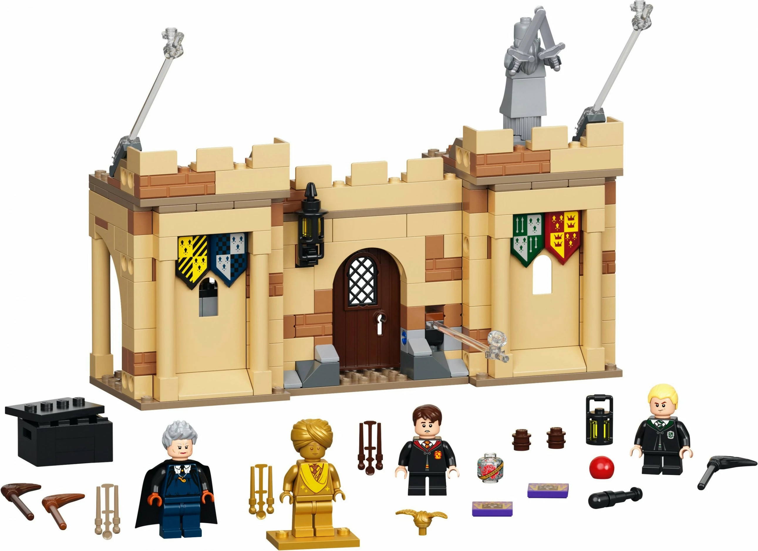 Set za sestavljanje - Prvi letalski pouk, LEGO Harry Potter Hogwarts™, 7+, 264 delov, večbarven
