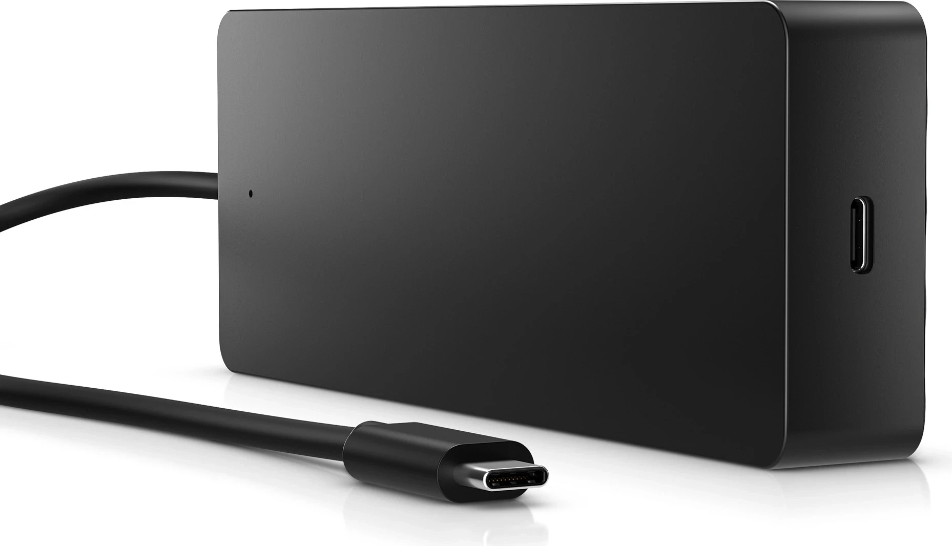 Hub univerzalen Ethernet LAN, 7 vrat, USB-C, HP, črn