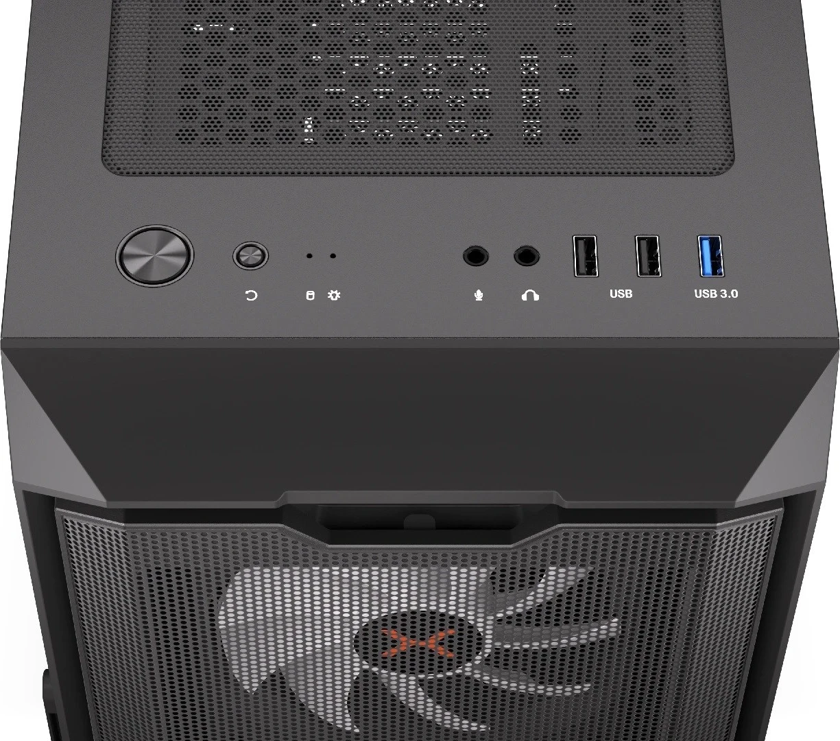 Midi Tower kaseta Orona KRUX, črna