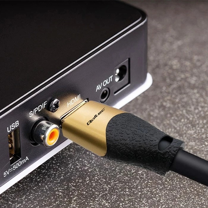 Ultra high speed HDMI kabel 8K, 2 m, pozlačen - Qoltec 50355