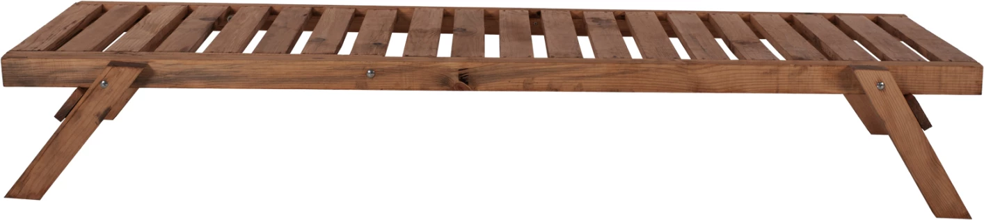 Profesionalni ležalnik FH11431.01 iz jelovine v odtenku oreha 72x196x29-84H cm