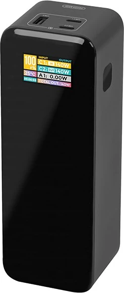 Powerbank BLOW AIR99.9, 27000mAh, 140W, LCD, črn