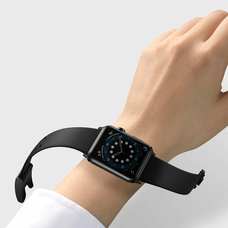 Zapestni trak za Apple Watch Series 3/4/5/6/SE 38mm/40mm, Baseus, črn