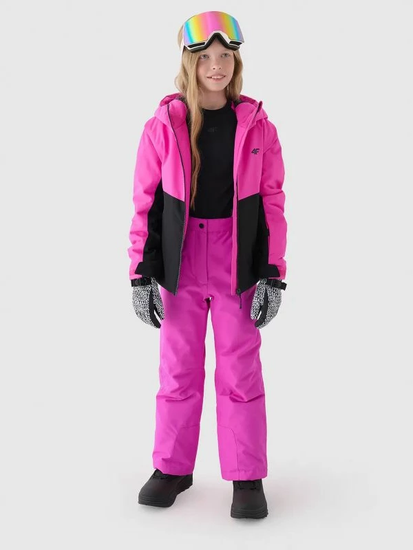 Skijaške hlače za otroke 4F, roza