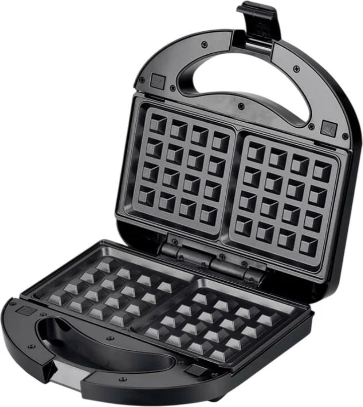 3-v-1 sendvič toster, Feel-Maestro MR-709, 750 W, črno/srebrn, z zamenljivimi nelepljivimi ploščami