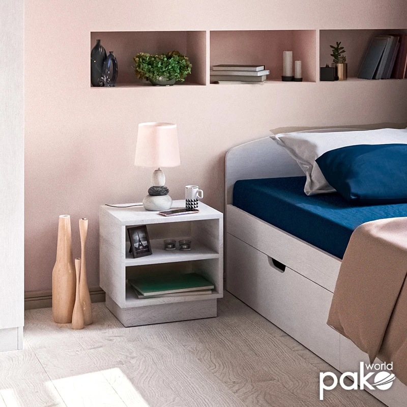 Komoda bela 40x32x40 cm, Mason