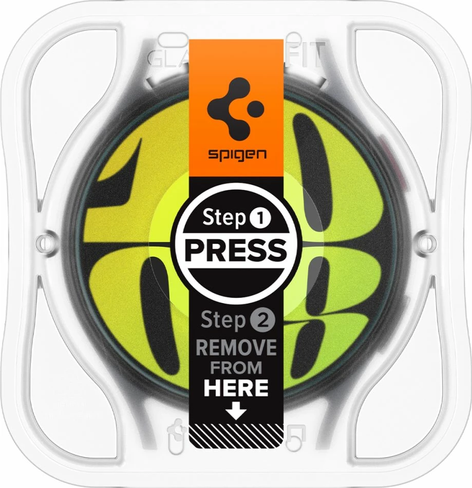 Kaljeno steklo za pametno uro Samsung Galaxy Watch 7, 40 mm, Spigen Glas.tR EZ Fit, 2 kosa