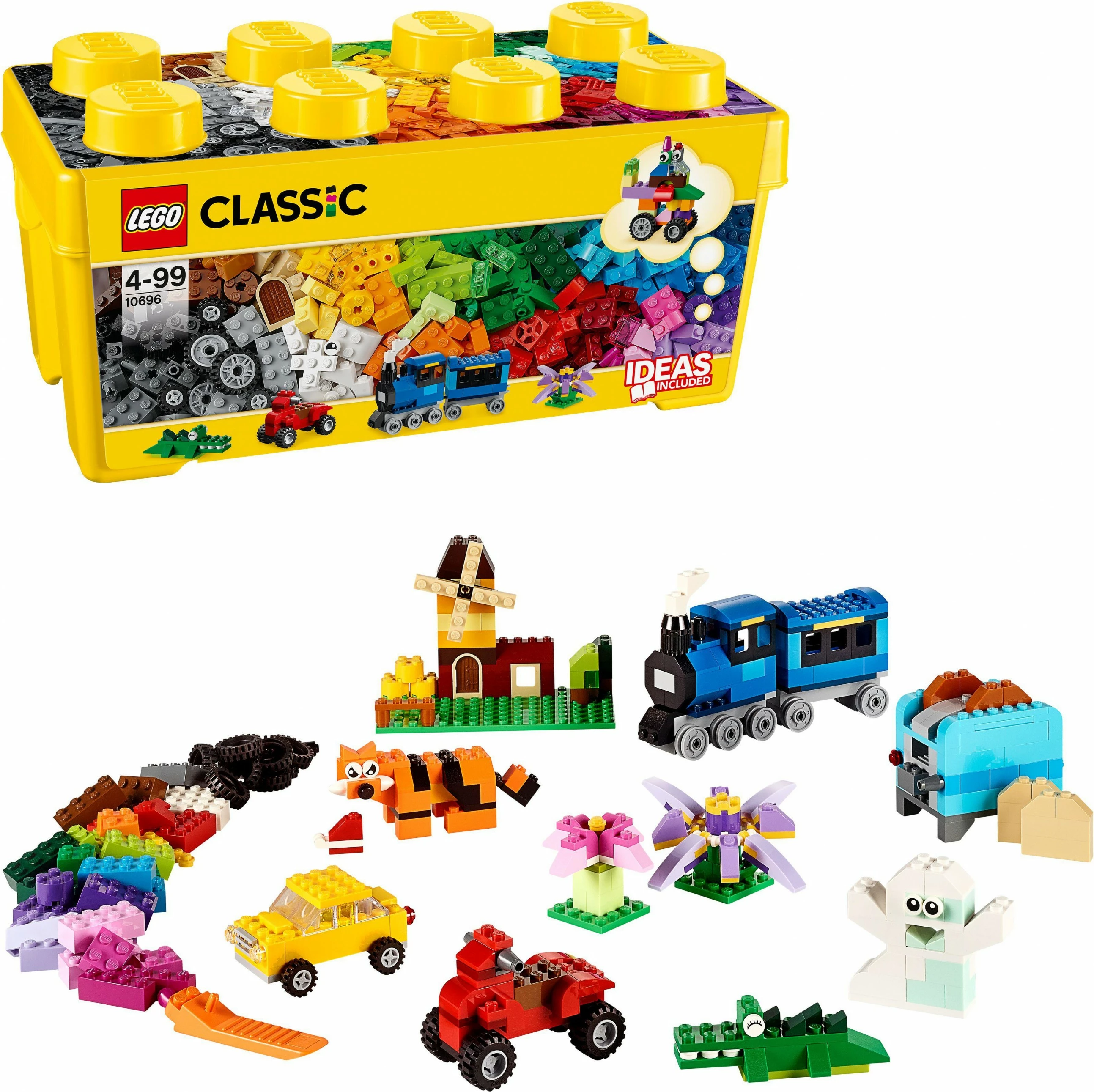 Sestavljivi set LEGO Classic Medium Creative Brick Box 10696, 484 kosi, večbarven