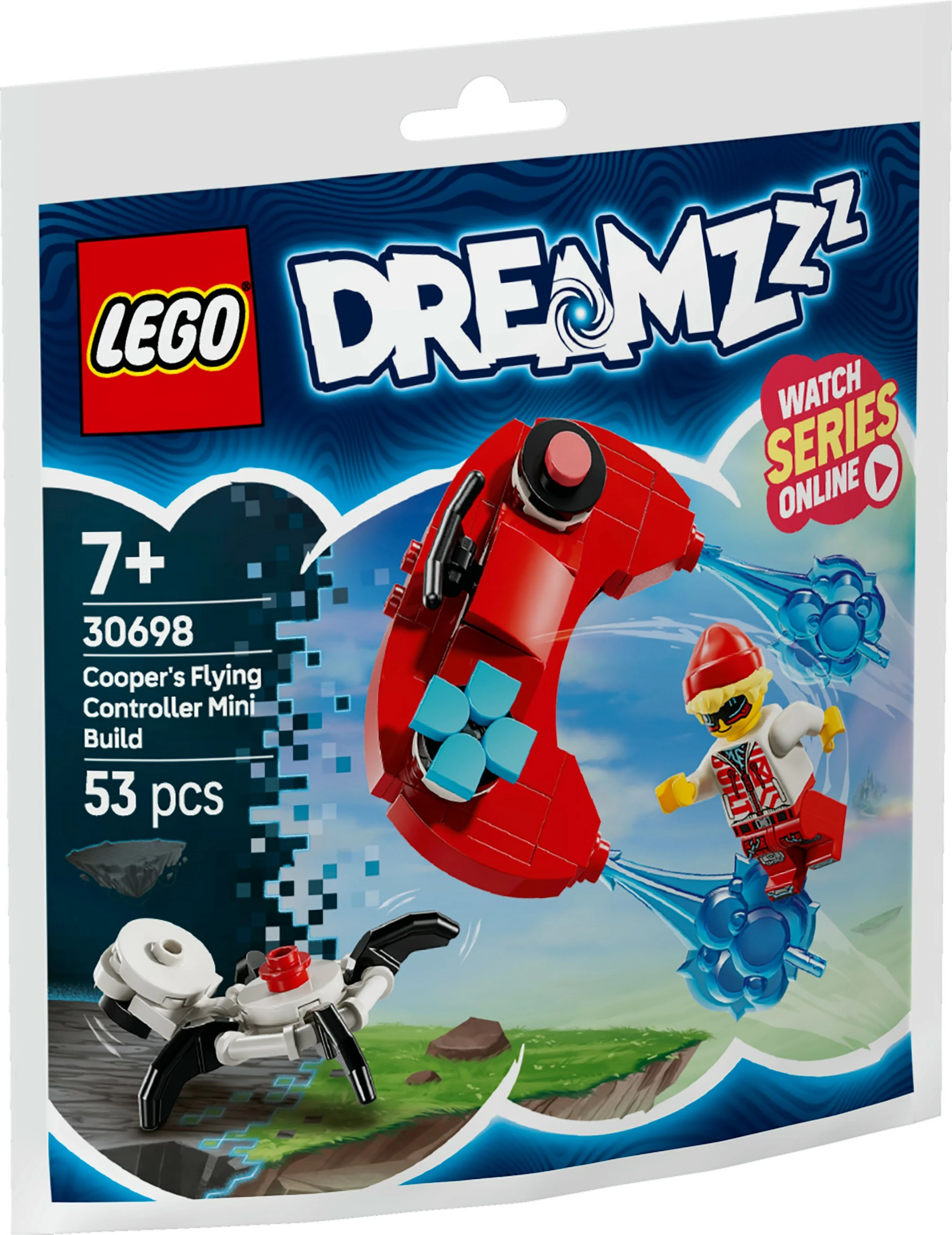 Mini gradbeni komplet Cooperjev letalni krmilnik, LEGO DREAMZzz 30698, 53 kosi, večbarven