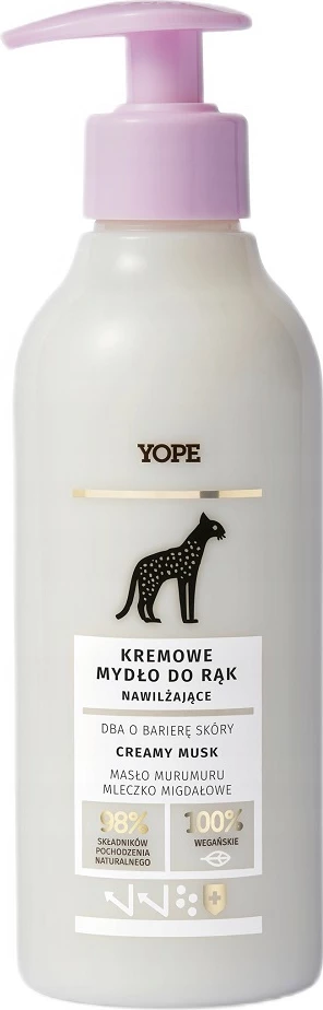Kremasto vlažilno milo za roke Creamy Moisturizing Creamy Musk 300 ml, Yope