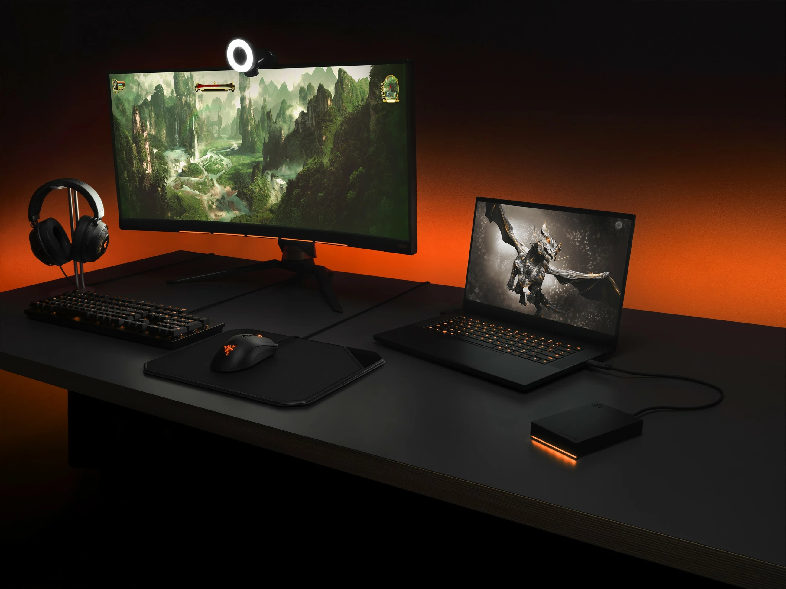 Zunanji trdi disk FireCuda Game Drive, 5 TB, 3.2 Gen 1, črn