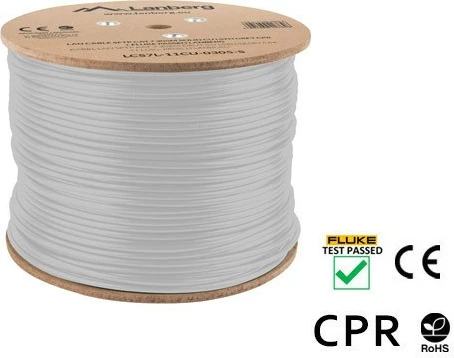 Kabel omrežja Cat 7, 305 m, siv Lanberg LCS7L-11CU-0305-S