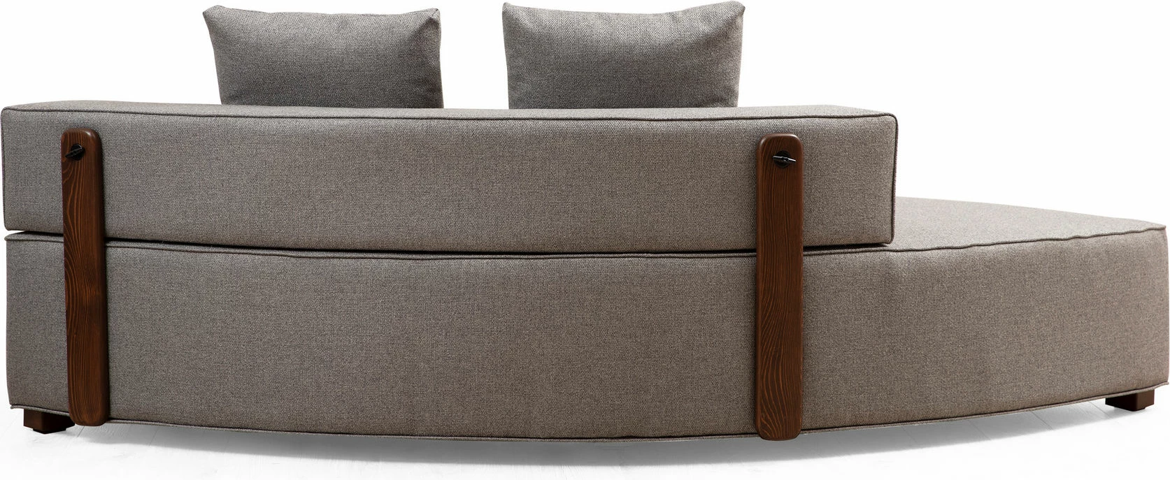 Kotna sedežna garnitura Gondol-1 (L3-CHL), Atelier del Sofa, siva