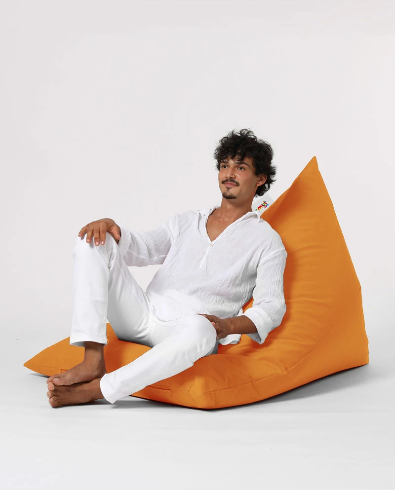 Puf za vrt, oranžen, Pyramid Big Bed, Atelier del Sofa