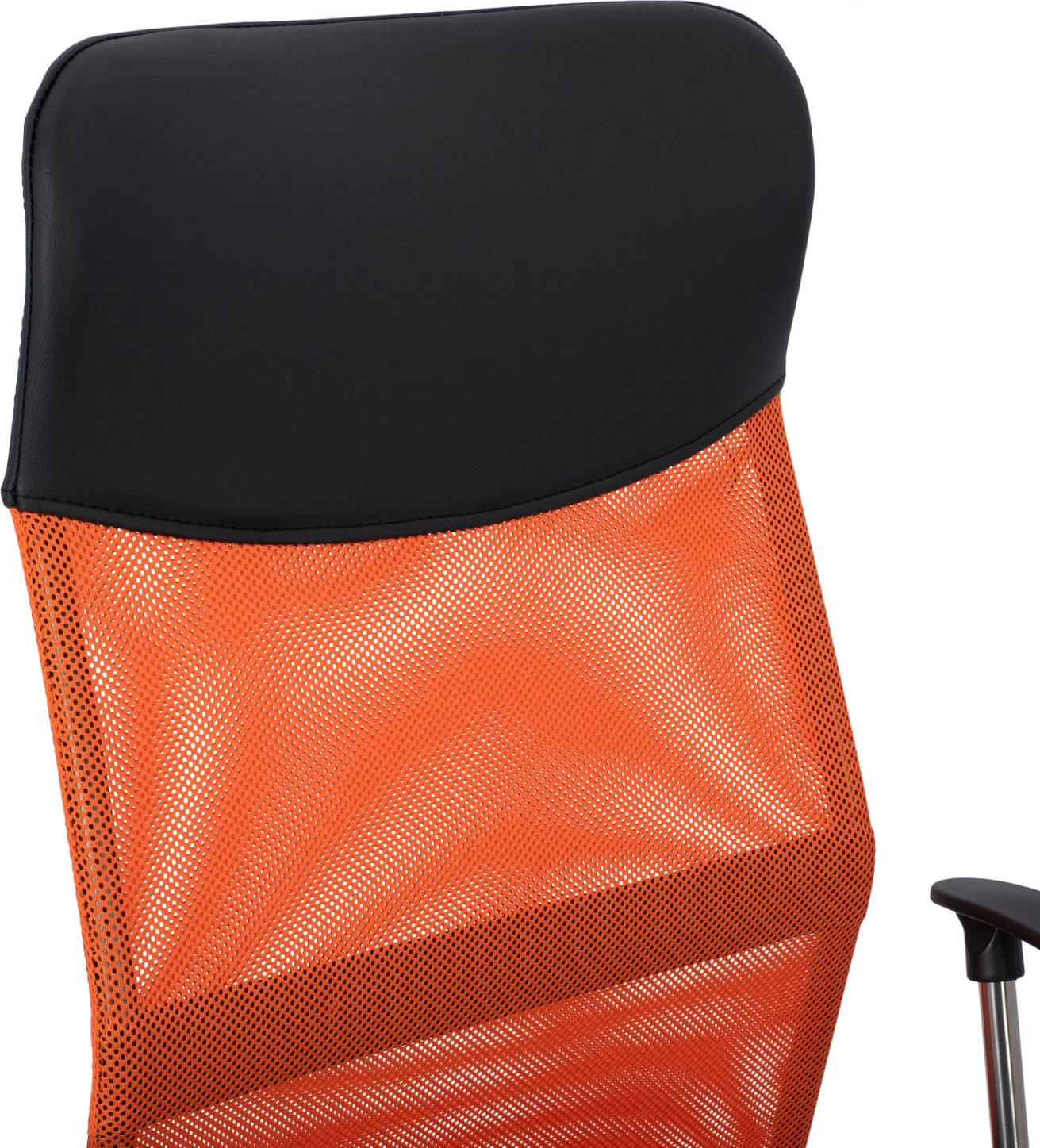 Pisarniški stol FH1000.02 Črna Oranžna Mreža kromirane noge 61x58x118