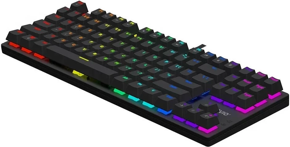 Mekana tipkovnica Savio Tempest X2 RGB, Outemu Blue, črna