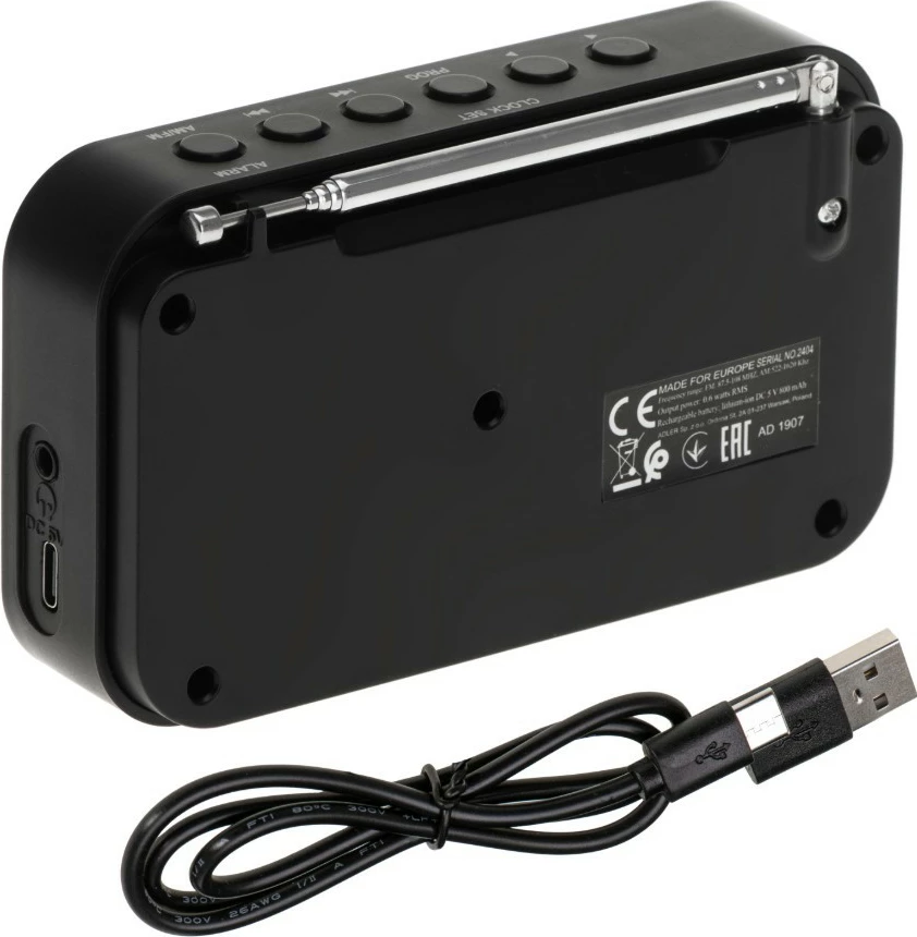 Digitalni radio Adler AD1907 PLL, bel