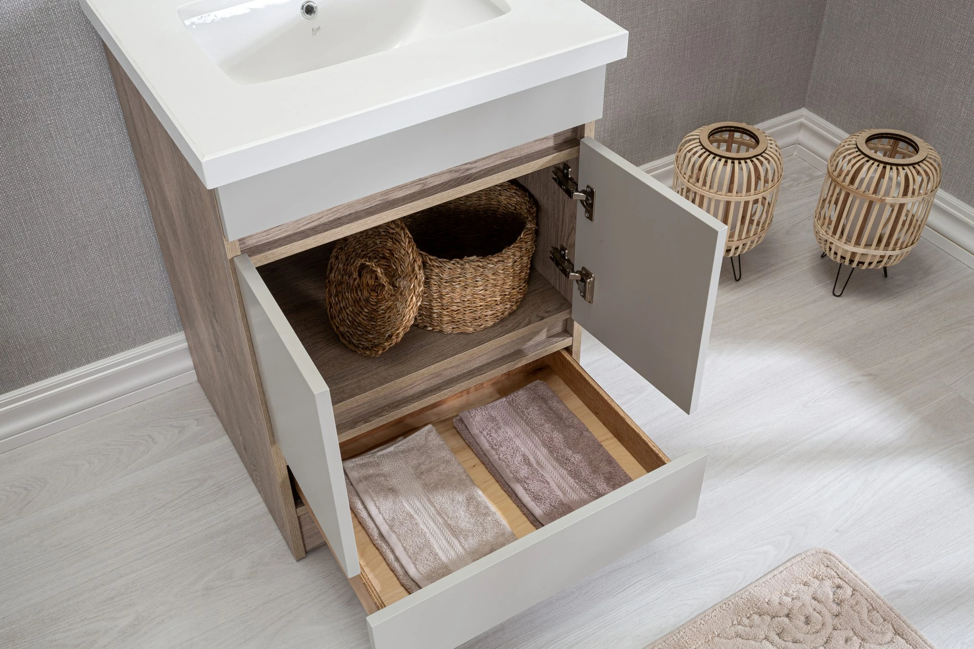 Kopalniško pohištvo (2 kosa), Skye Decor, Echo 24, hrast