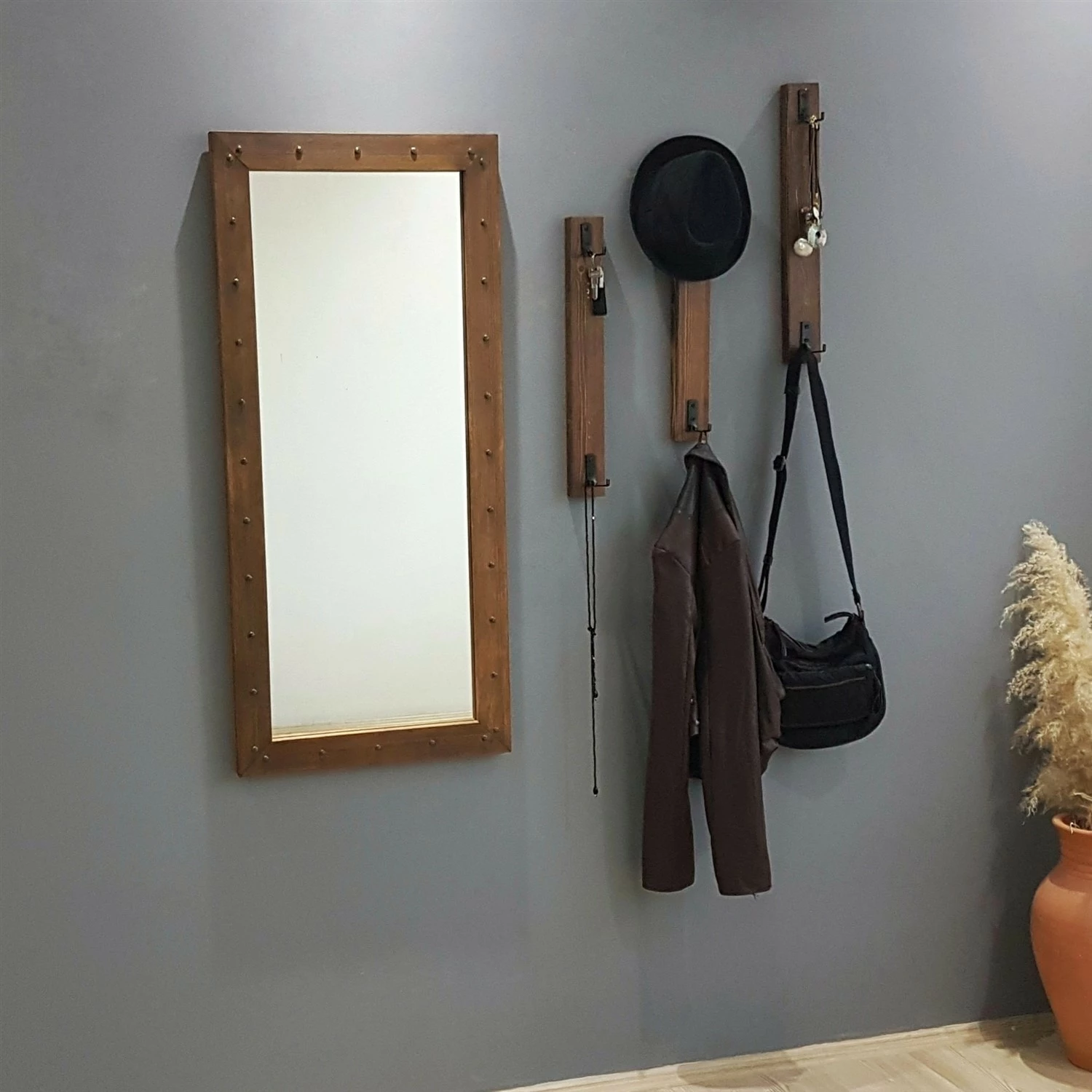 Stojalo za hodnik, rjavo, Skye Decor V108