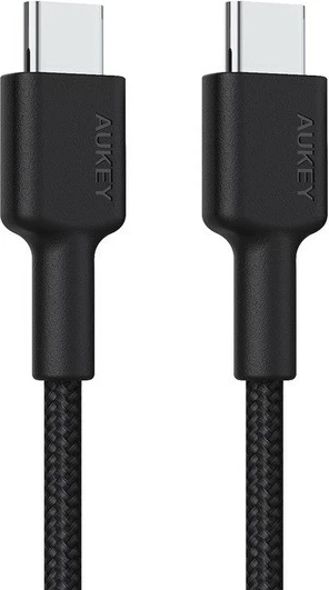 Kabel USB-C na USB-C, AUKEY CB-CD45, 0,9 m, 60 W, črn