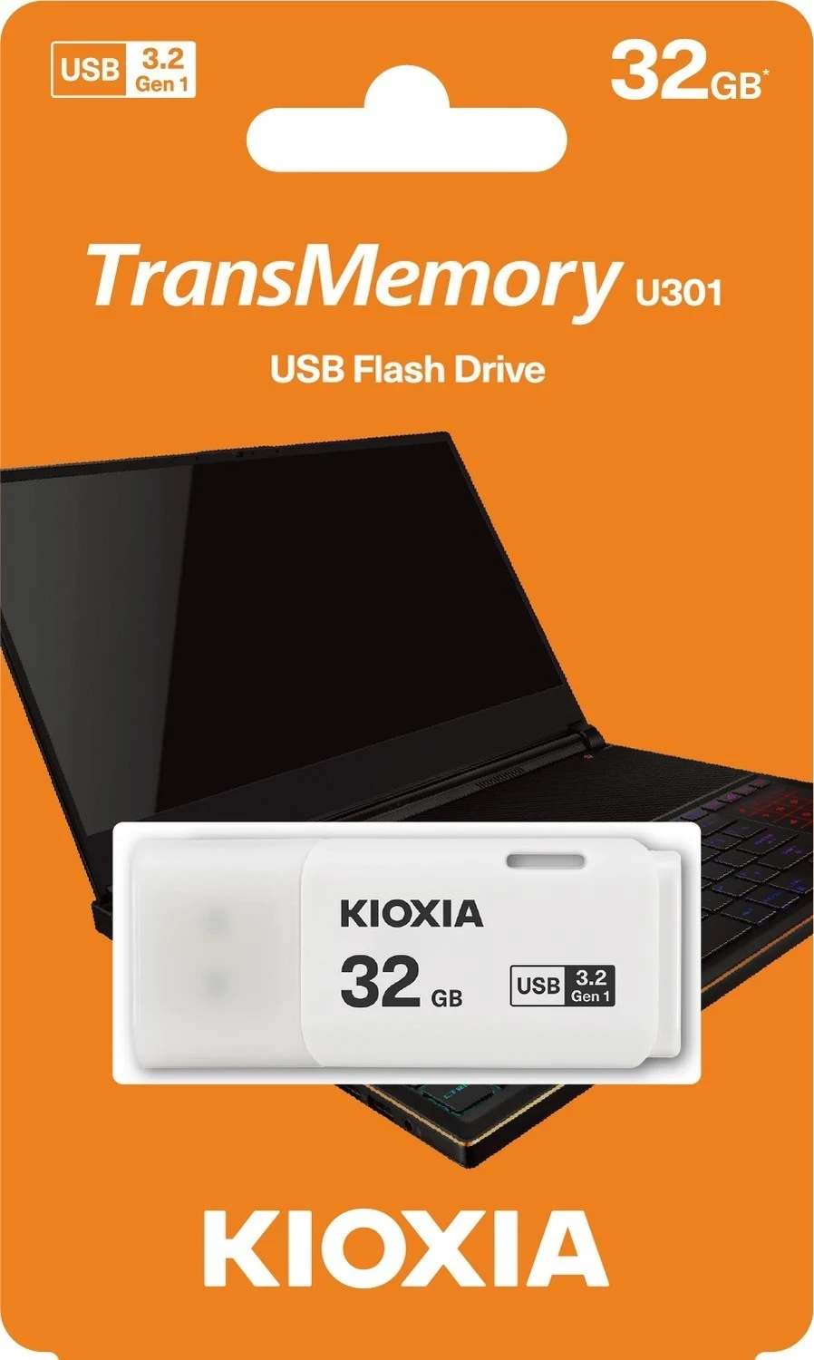 USB 32GB U301 Hayabusa, Kioxia, bel