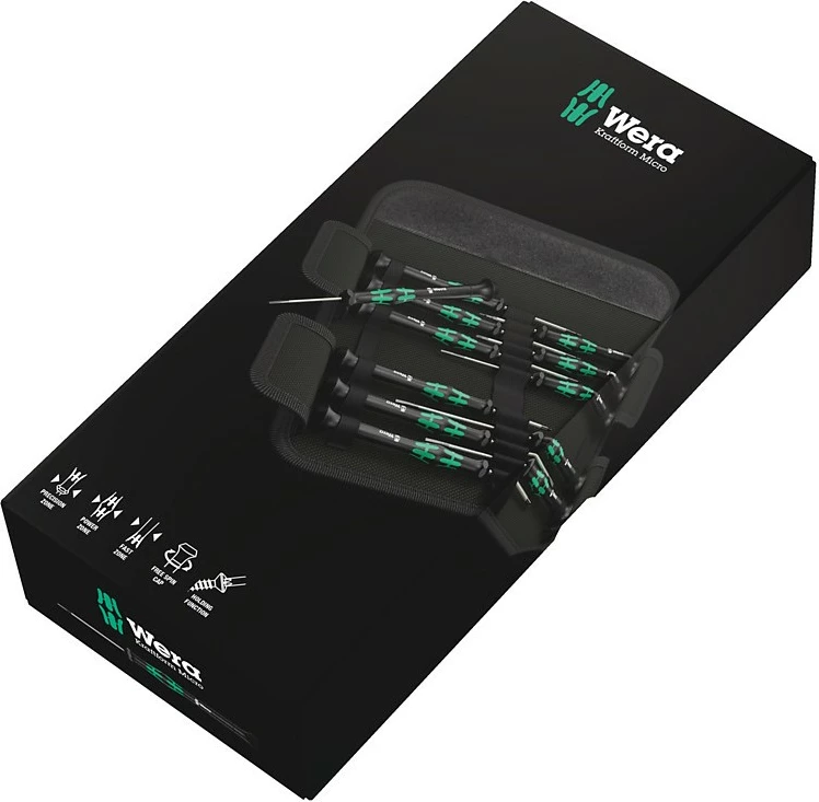 Set preciznih izvijačev Wera 05073675001, v ohišju