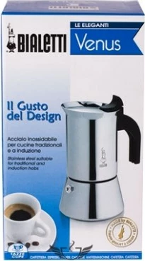 Kavni grelnik Venus Box, Bialetti, 0,5 L, srebrn