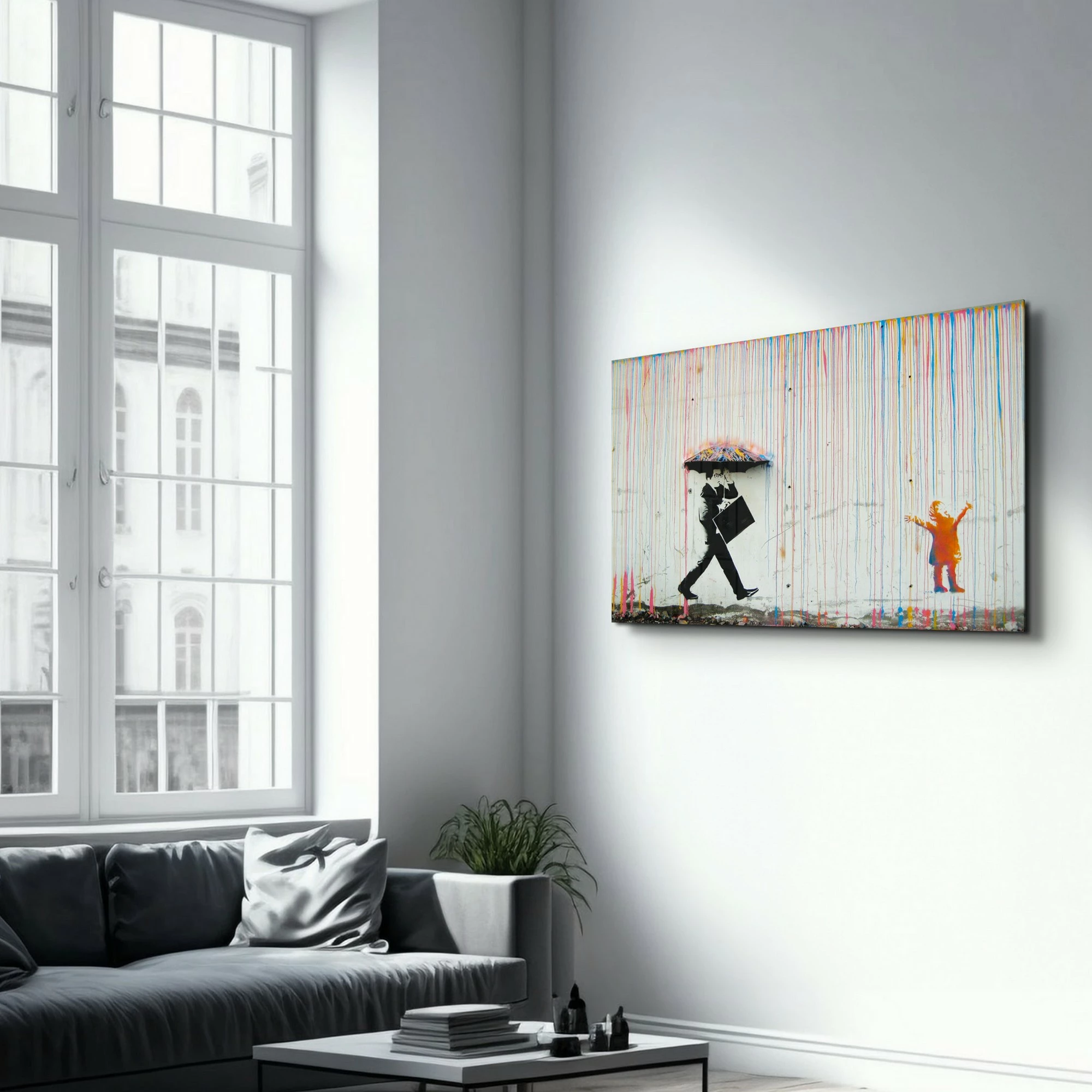 Dekorativna slika iz kaljenega stekla, večbarvna, CAM-3000, 46x72 cm