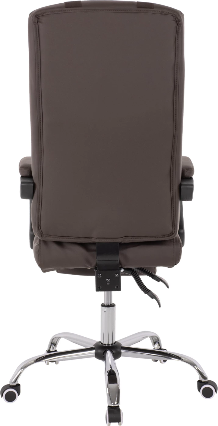 Izvršni pisarniški stol FH1057.19 rjav z zložljivim naslonom za noge 58x71x128Hcm