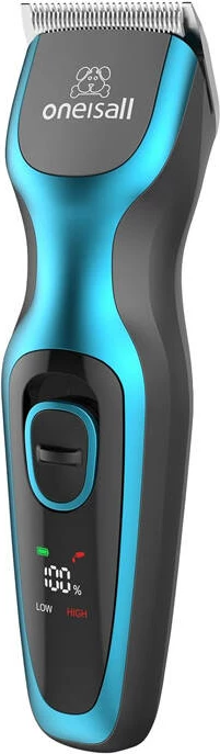 Prirezovalnik za živali Oneisall DTJ-001, 2000 mAh, črn/moder, komplet dodatkov