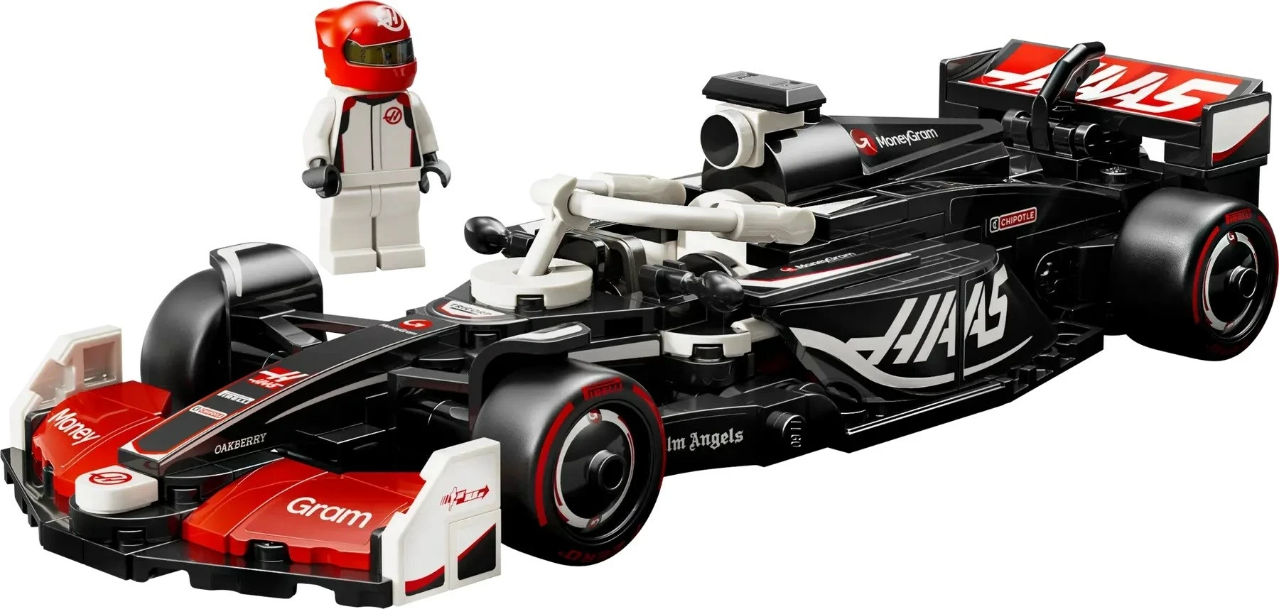 Set gradnje LEGO Speed Champions MoneyGram Haas F1 Team VF-24, 77250, 242 delov, z minifiguro