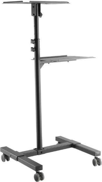 Mobilna miza za projektor Techly 362145, kovinska, črna