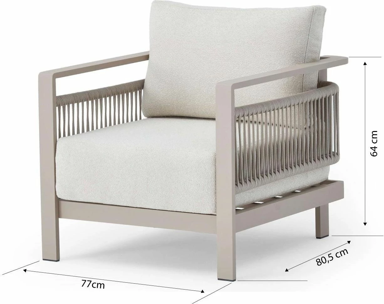 Lounge set za vrt, bež, Skye Decor Venedik
