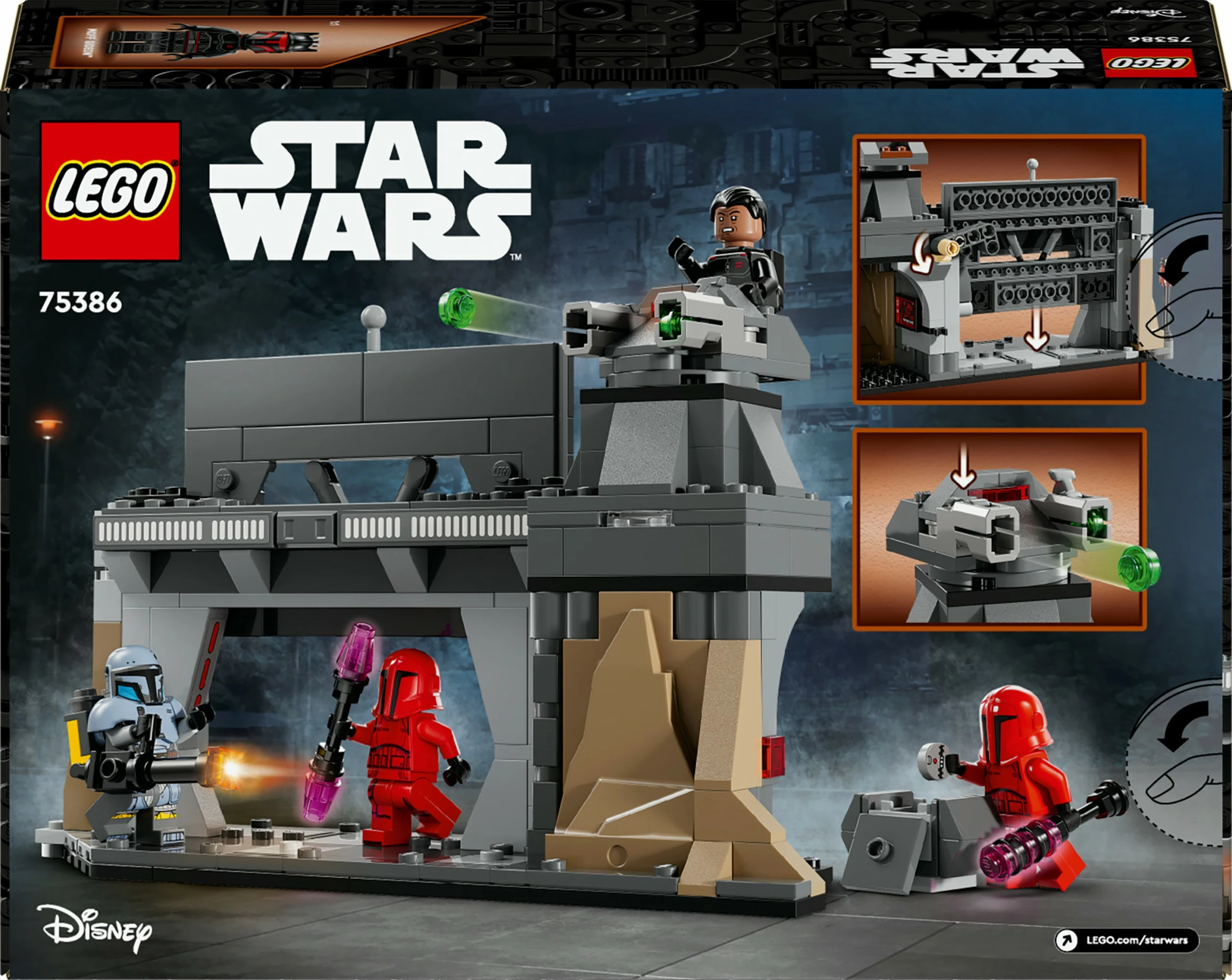 Set za igranje duela Paz Vizsla in Moff Gideon LEGO Star Wars 75386