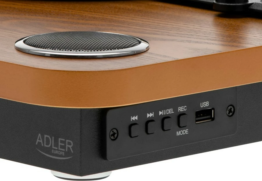 Gramofon Adler AD1914Wood, z Bluetooth, USB, lesene barve