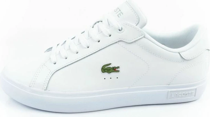 Klasika s stilom Lacoste Powertcourt, bele moške čevlje