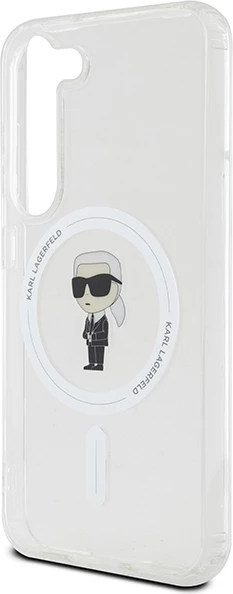 Prozoren ovitek Karl Lagerfeld IML Ikonik MagSafe za Samsung Galaxy S23