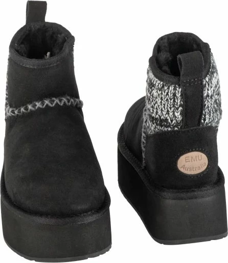 Topli čevlji za ženske EMU Australia, črni