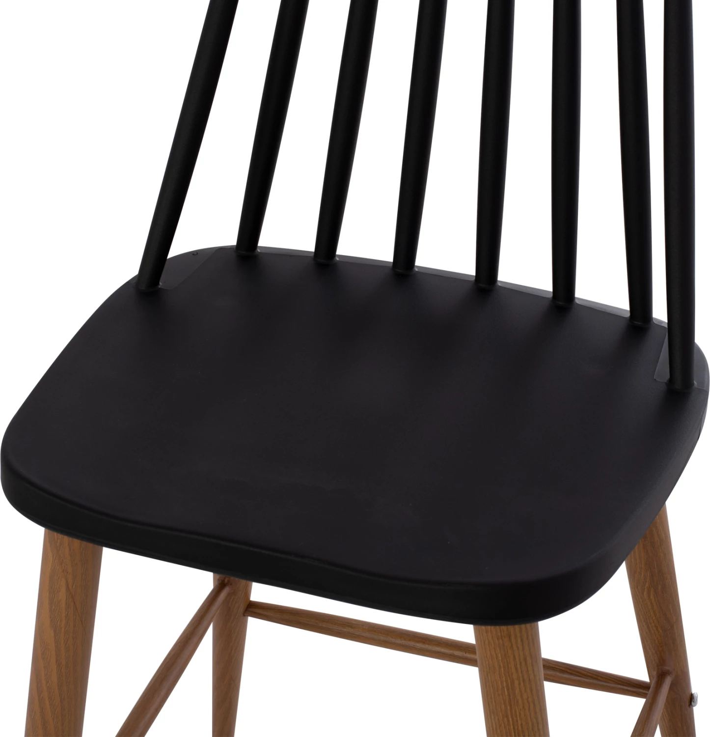 Barski stol FH9300.02 črna naravna 43x45x97Η, set 2 kosov