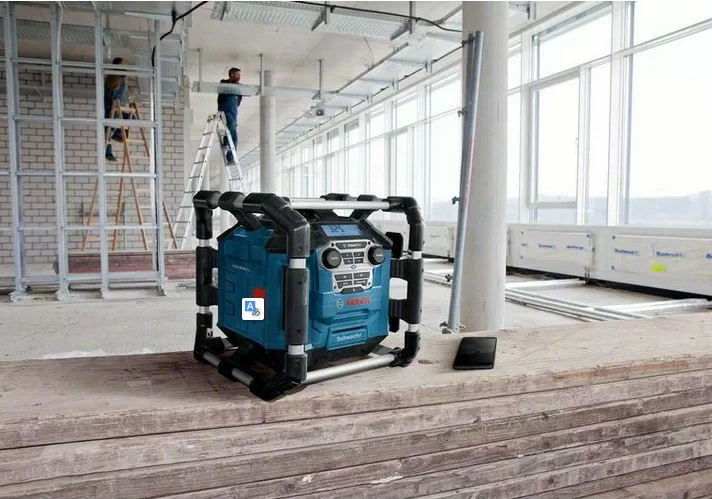 Digitalni prenosni radio, Bosch GPB 18V-5 C Professional, 12 W, moder