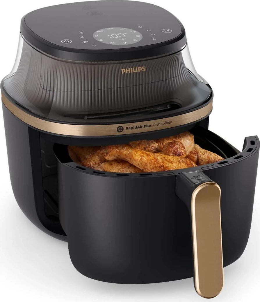 Zračni fryer Philips Ovi XL 3000 NA332/00, 6,2 l, črno/zlato