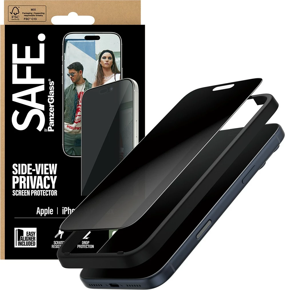 Zaščitno steklo za zasebnost PanzerGlass SAFE za iPhone 17 Pro Max