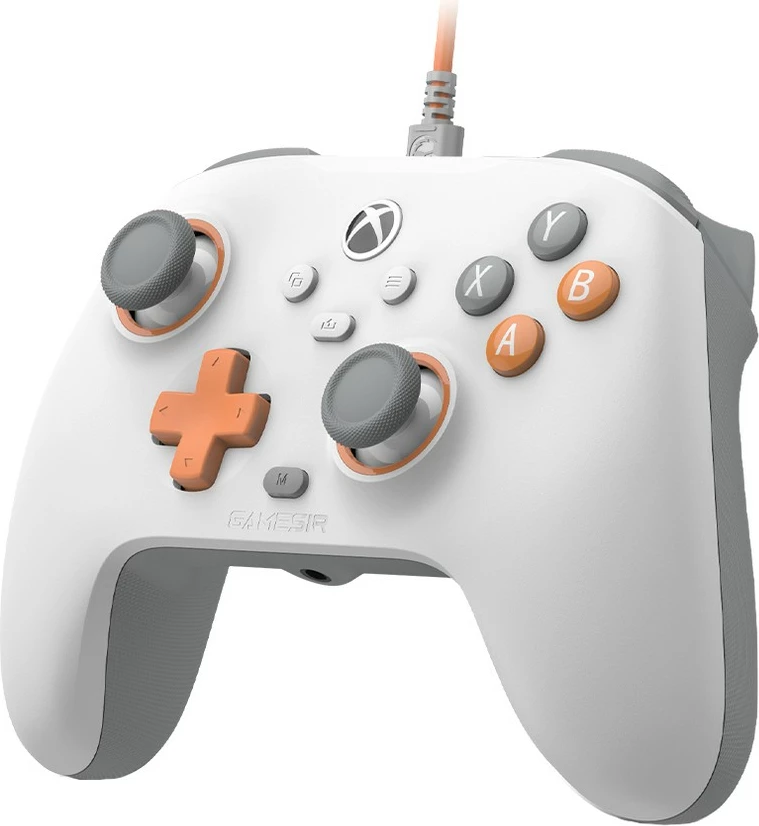 Žični gamepad GameSir T7, 3 m, USB Type-C, Creamsicle bela