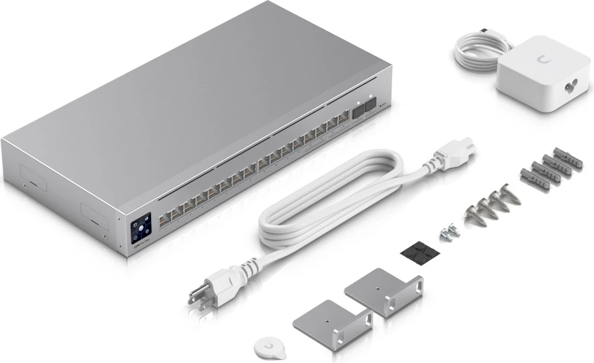 Omrežni switch Pro Max 16 L3, 2.5G Ethernet, 1U, siv - Ubiquiti