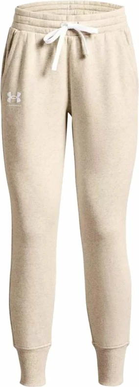 Športne hlače za ženske Under Armour, kremne barve