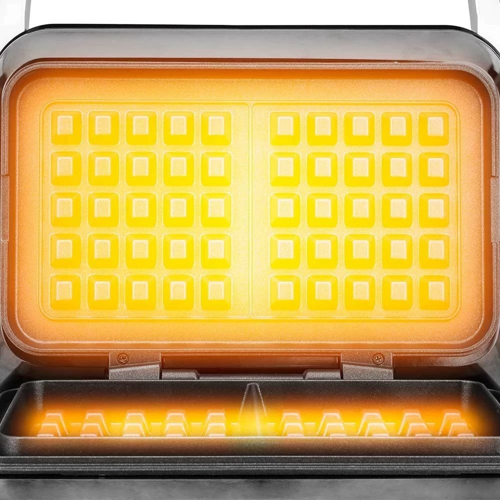 Aparat za vaflje Gastroback 42424, 2 vaflja, srebrn