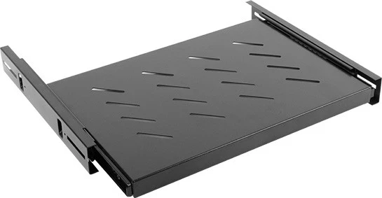 Vleka za izvlačenje Lanberg za omare 19'' 600 mm 1U, črna