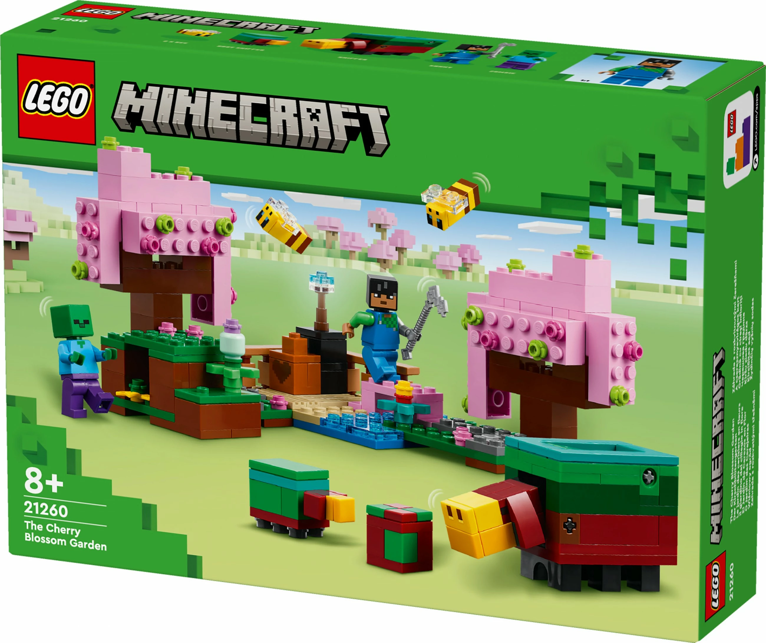 Gradbeni set Minecraft 21260, 304 kosi, večbarven