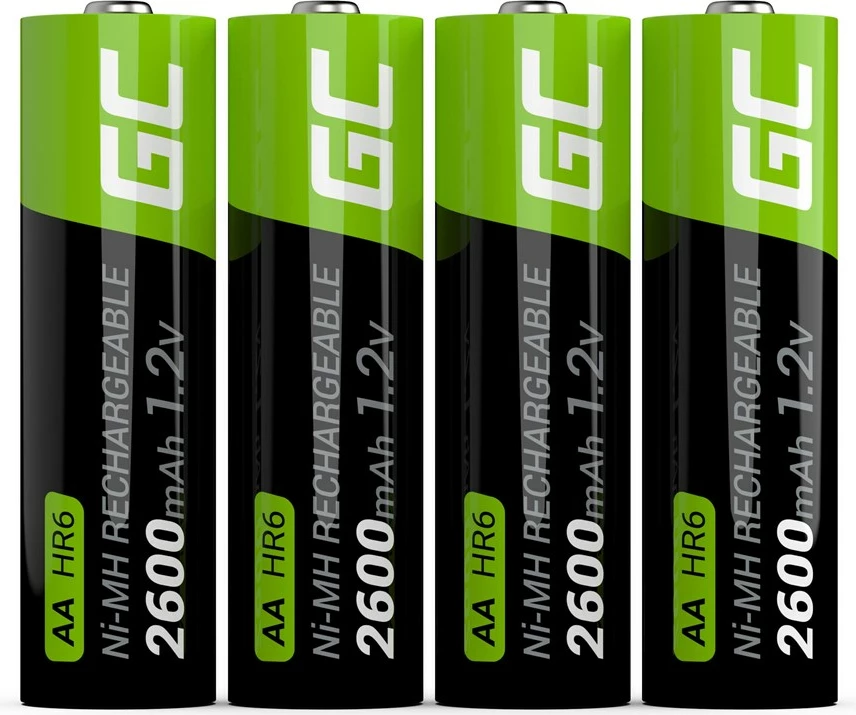 Polnilna baterija AA Green Cell GR01, NiMH, zelena/črna