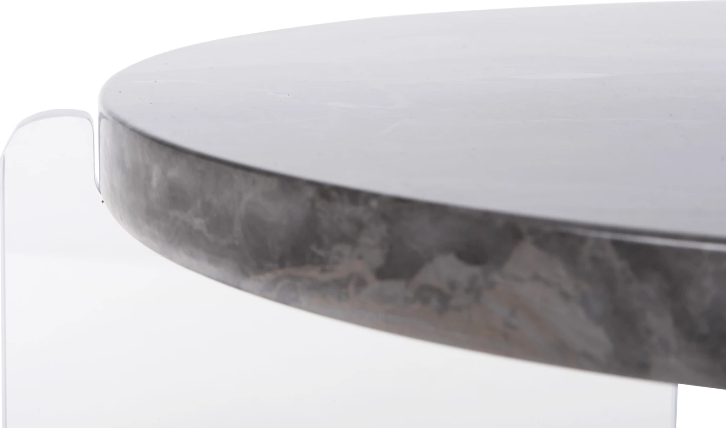 Klubska miza ACRYCON FH9780.01 MDF z vodoodporno površino - akrilne noge Φ64x51Hcm